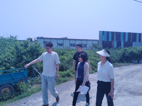 1图为审计人员现场核查临时用地.jpg